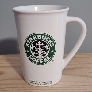 Starbucks 2006 Double-sided Ceramic Coffee Mug With Order on the Side